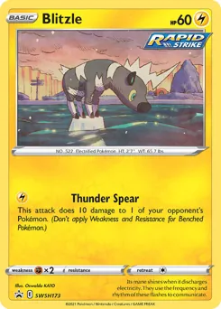 SWSH Black Star Promos Blitzle Pokémon card